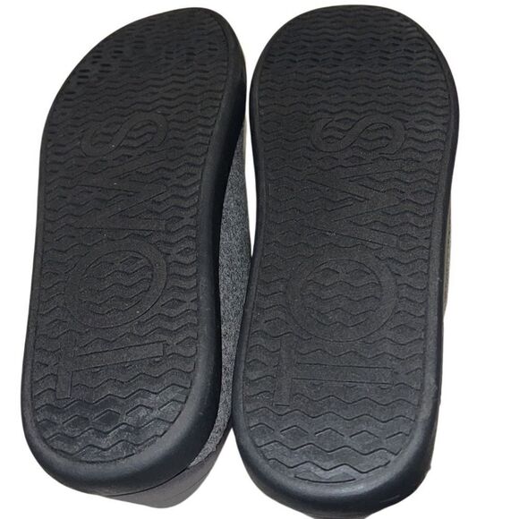 Toms Ezra Smoke Grey Repreve Two Tone Felt Slip On Slippers Men Size 12 NIB - Picture 6 of 14